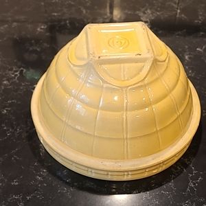 Vintage Yellow Windowpane ¿McCoy? Mixing Bowl